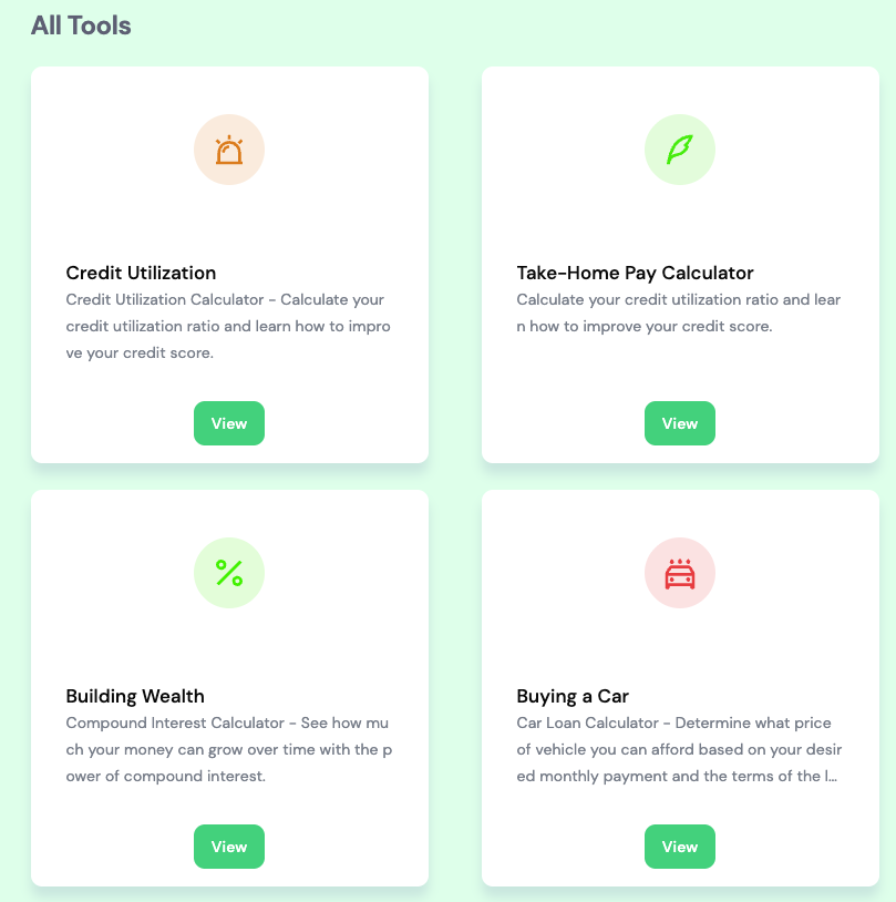 Apps, Calculators & Decision Support Tools