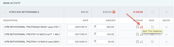 Split Transactions