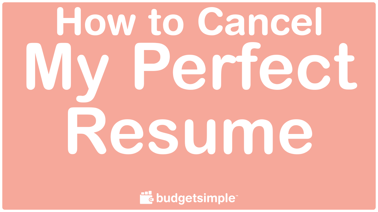 how to cancel resume builder